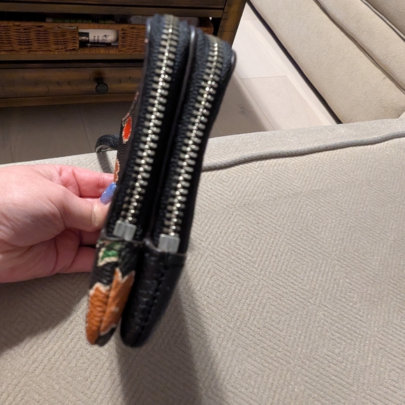 Coach Black Floral Wristlet - Picture 6 of 15